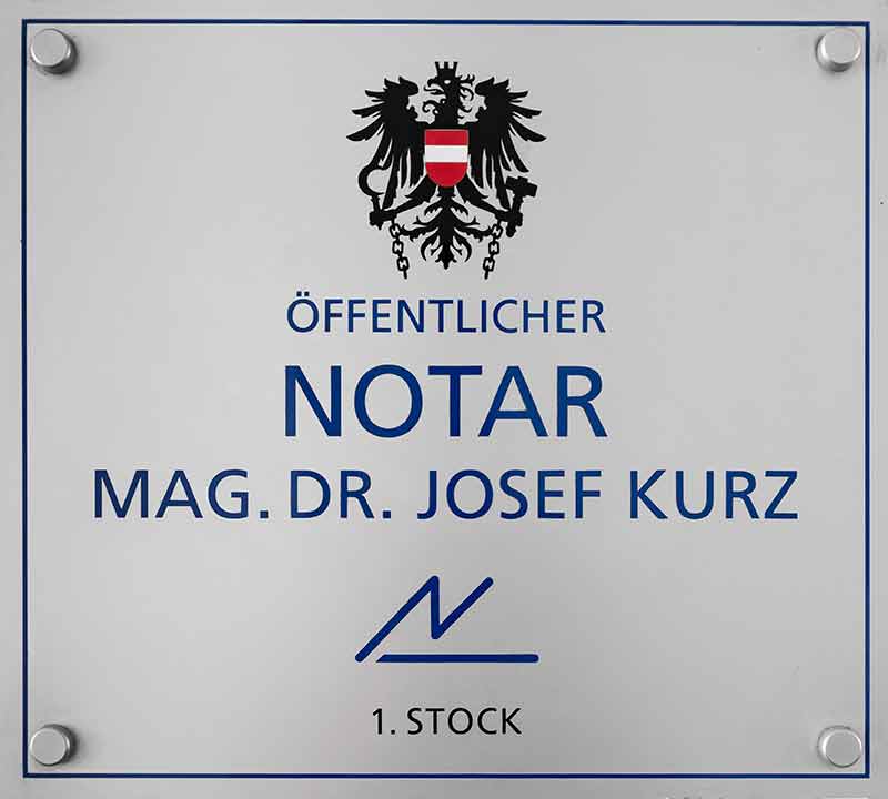 Öffentlicher Notar Mar. Dr. Josef Kurz